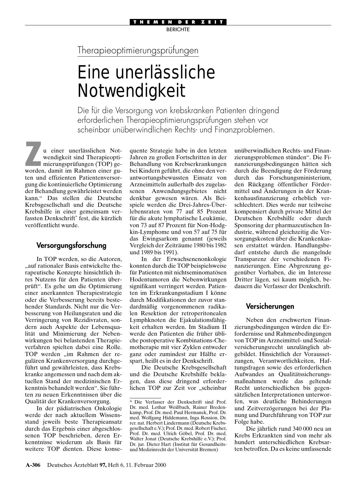Vorschauseite 1: Therapieoptimierungsprüfungen: Eine unerlässliche Notwendigkeit