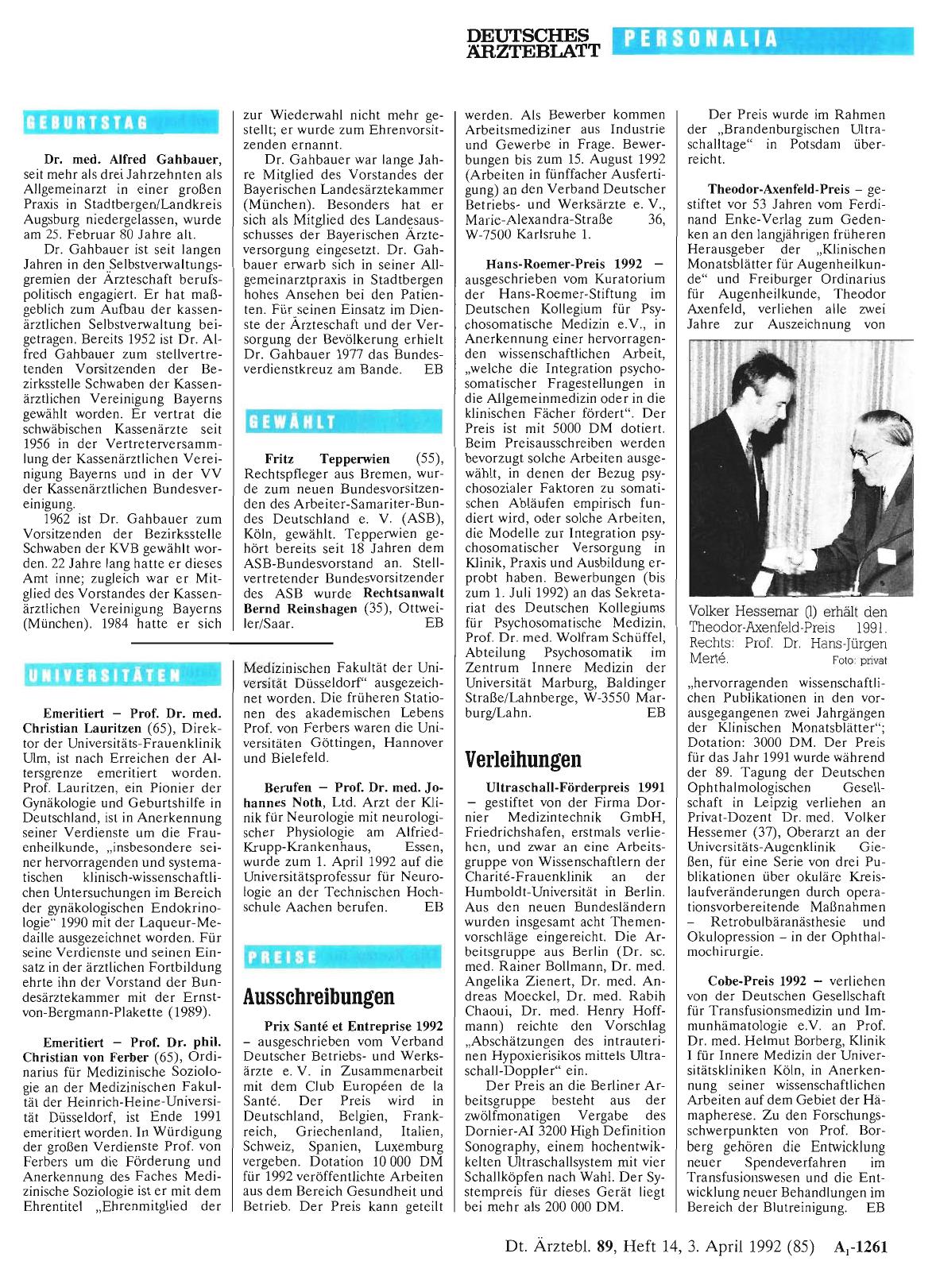 Vorschauseite 1: PREISE: Ausschreibungen