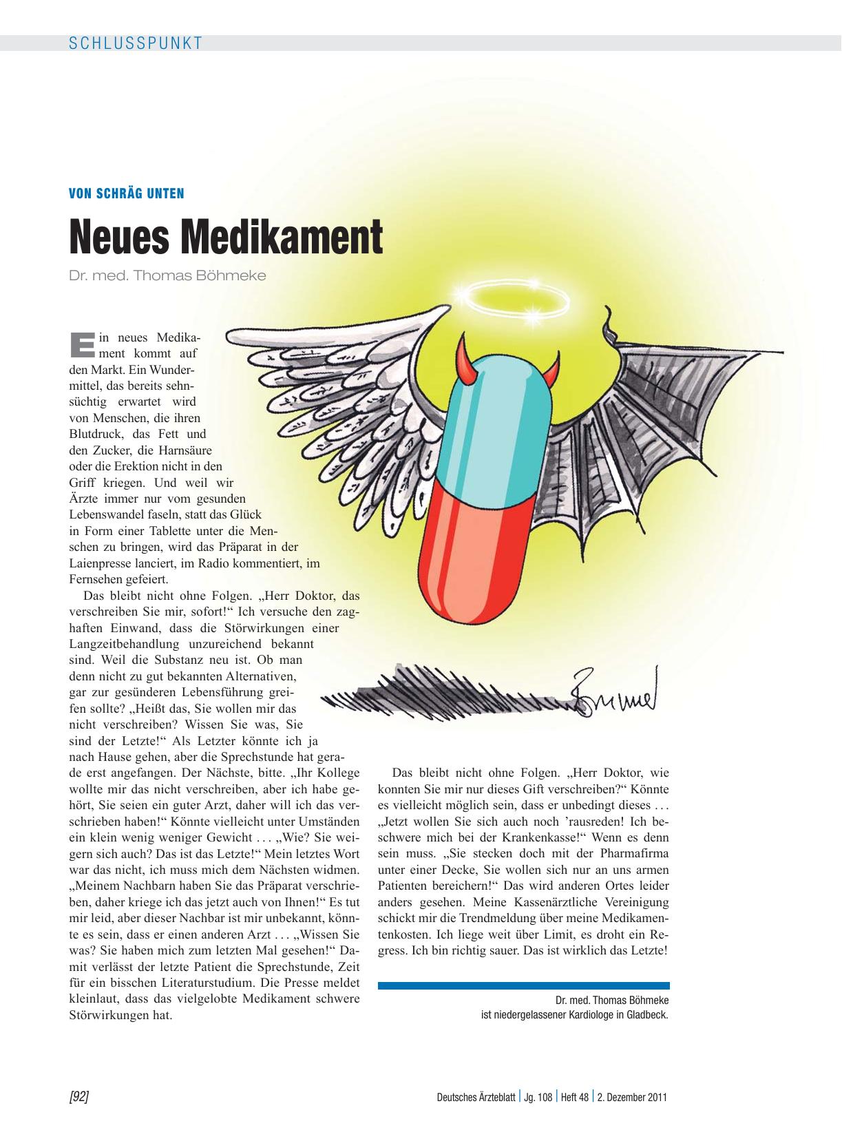 Vorschauseite 1: Von Schräg unten: Neues Medikament