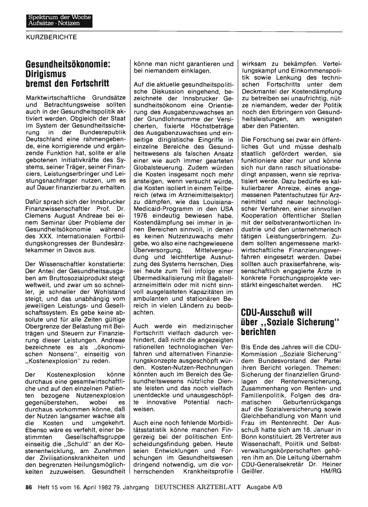 Vorschauseite 1: Gesundheitsökonomie: Dirigismus bremst den Fortschritt