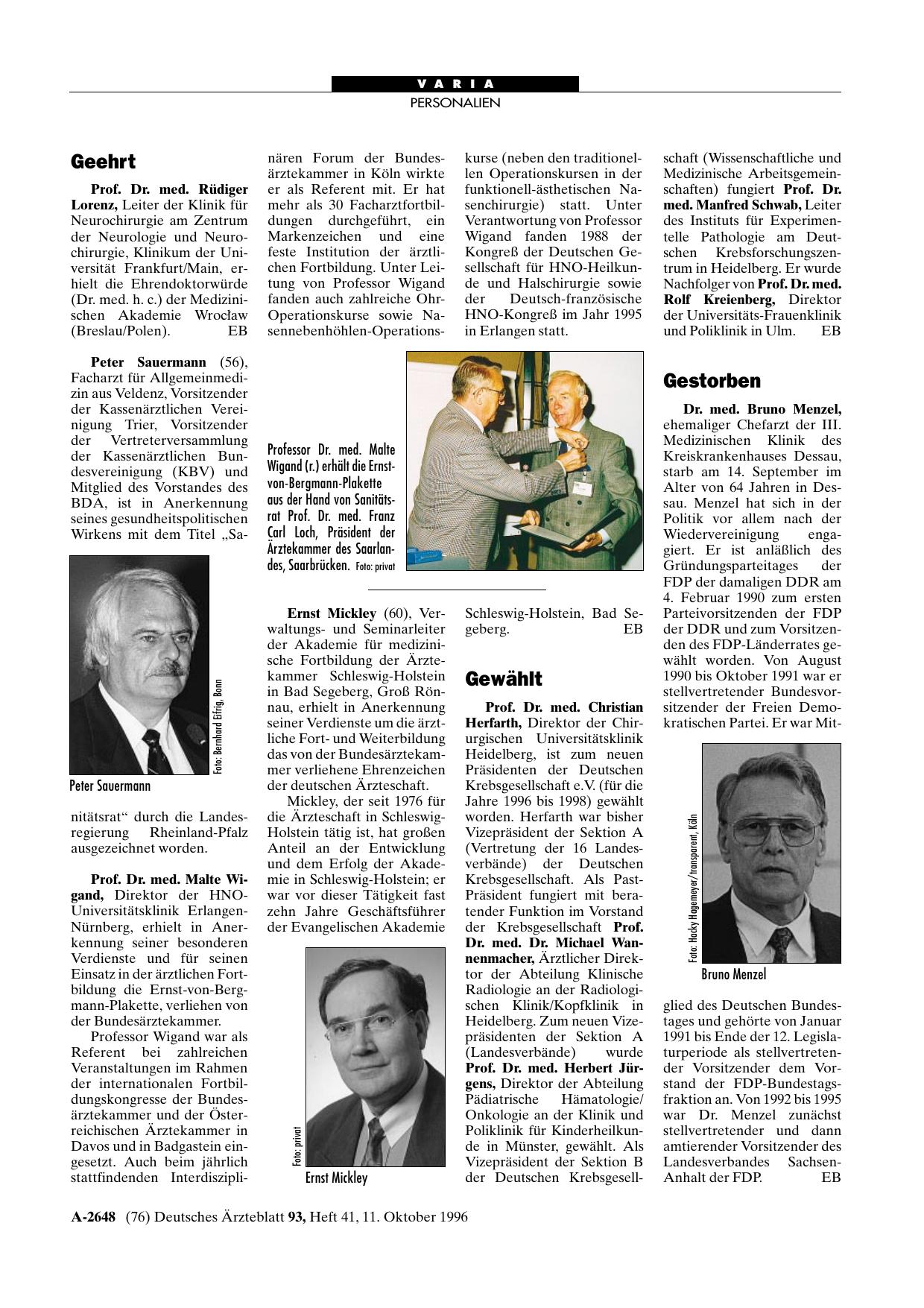 Vorschauseite 1: Geehrt