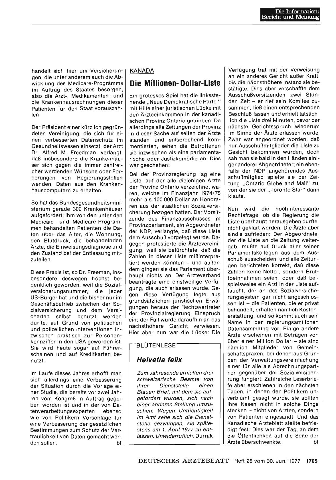 Vorschauseite 1: KANADA: Die Millionen-Dollar-Liste