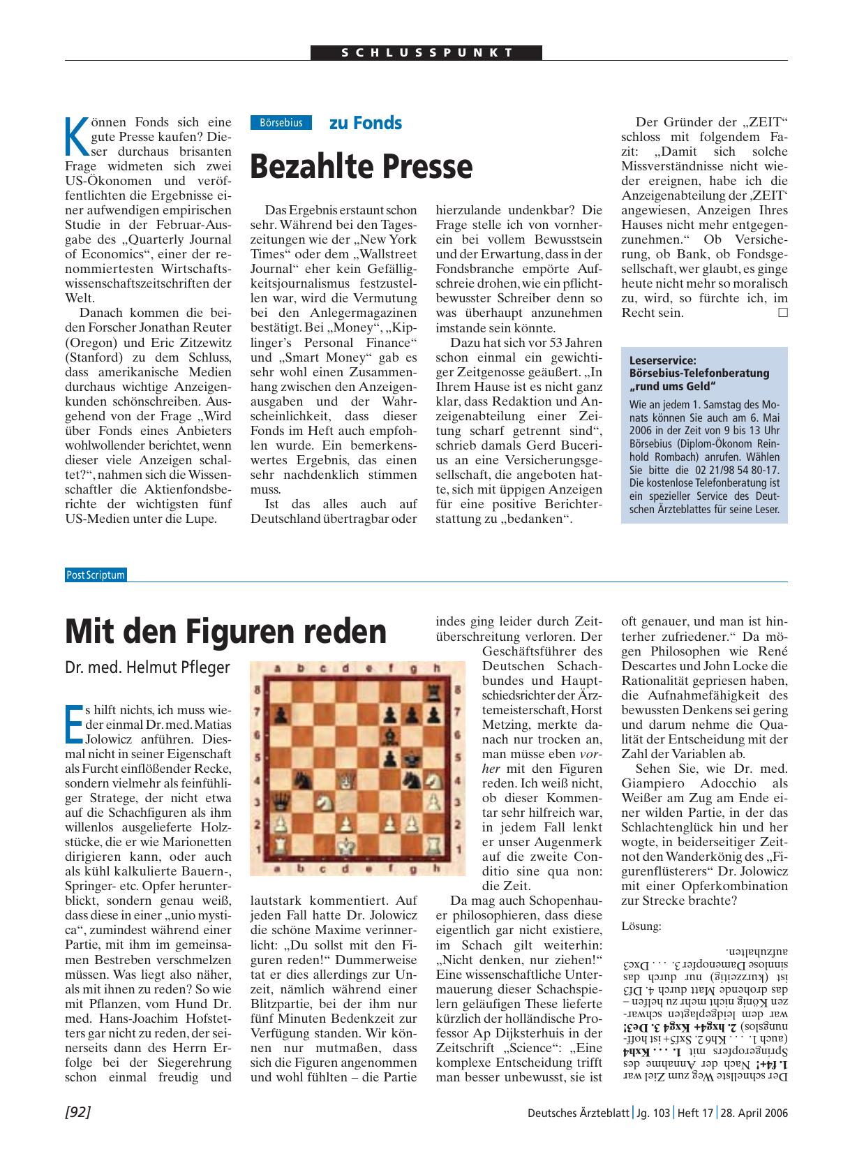Vorschauseite 1: zu Fonds: Bezahlte Presse