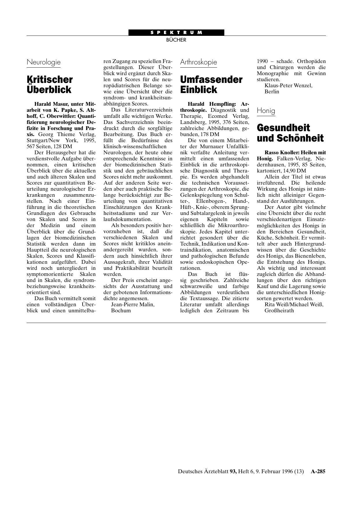 Vorschauseite 1: Arthroskopie