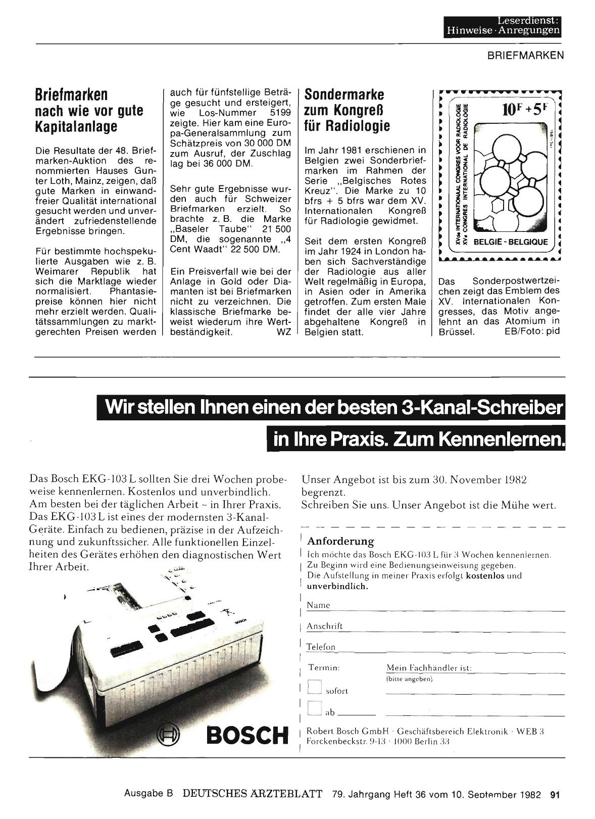 Vorschauseite 1: Briefmarken nach wie vor gute Kapitalanlage