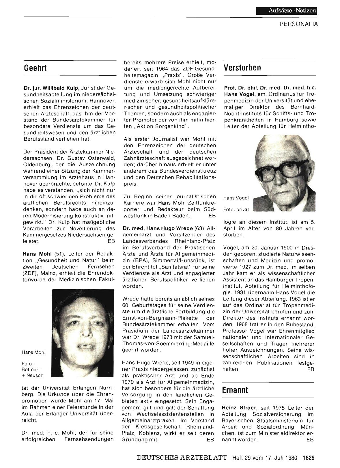 Vorschauseite 1: Geehrt