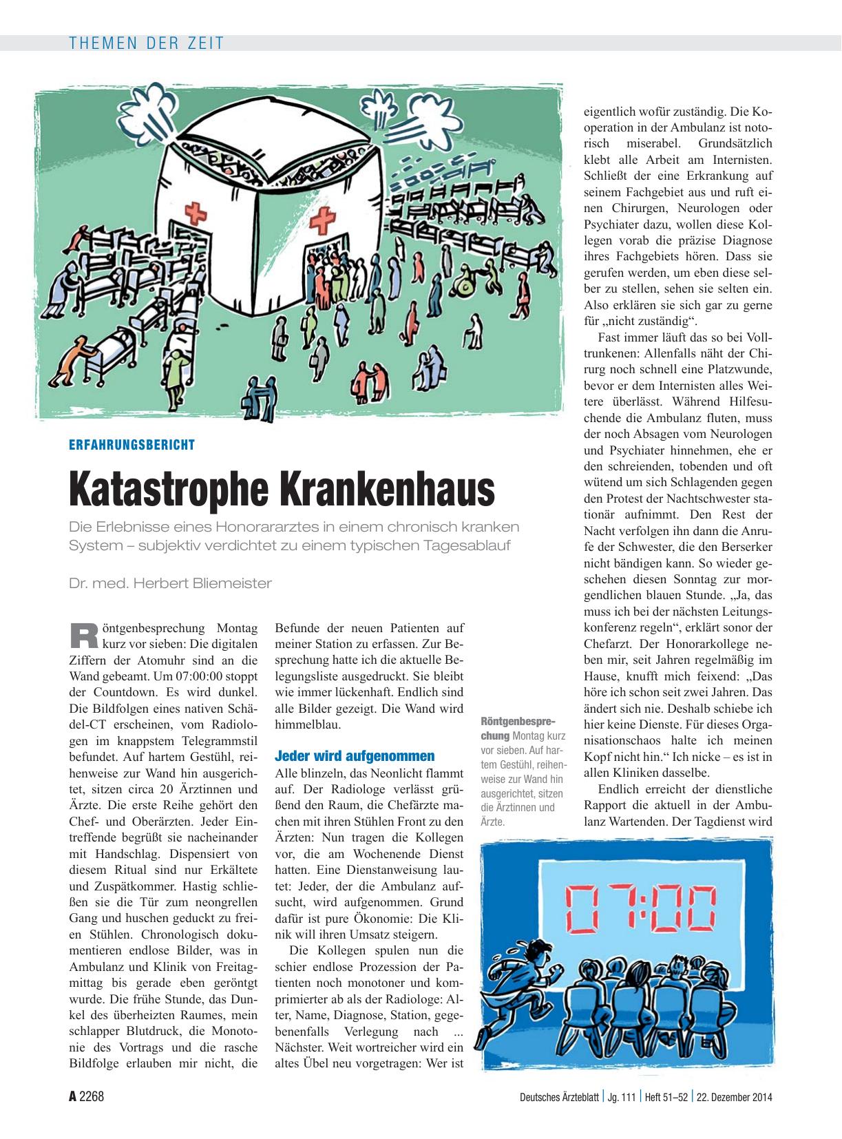 Vorschauseite 1: Erfahrungsbericht: Katastrophe Krankenhaus