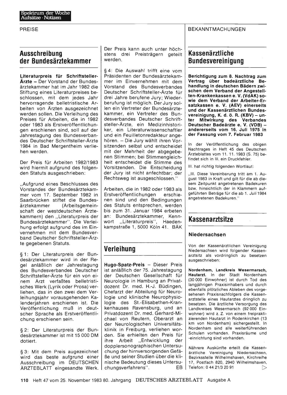 Vorschauseite 1: Kassenarztsitze