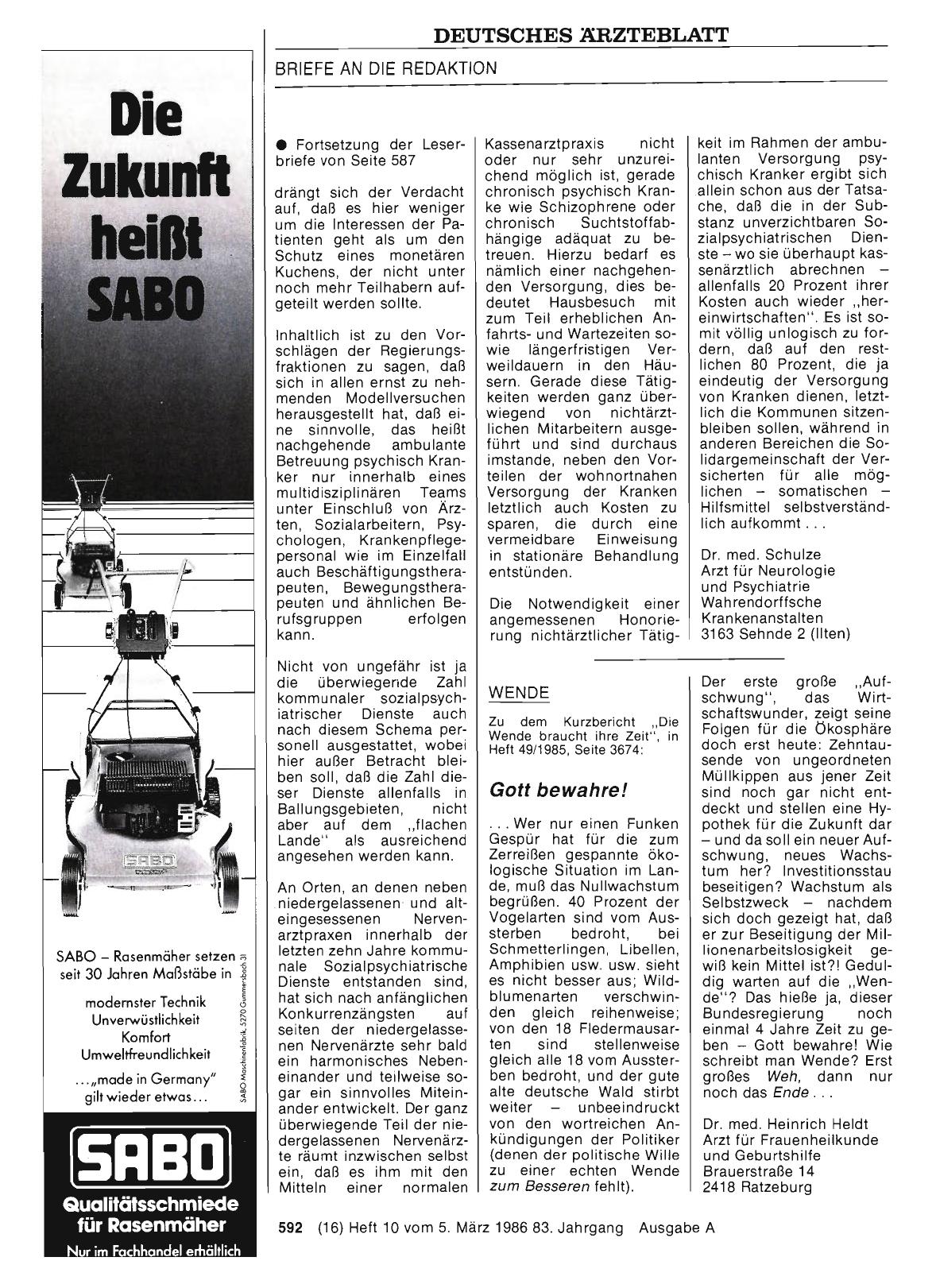 Vorschauseite 1: WENDE: Gott bewahre!