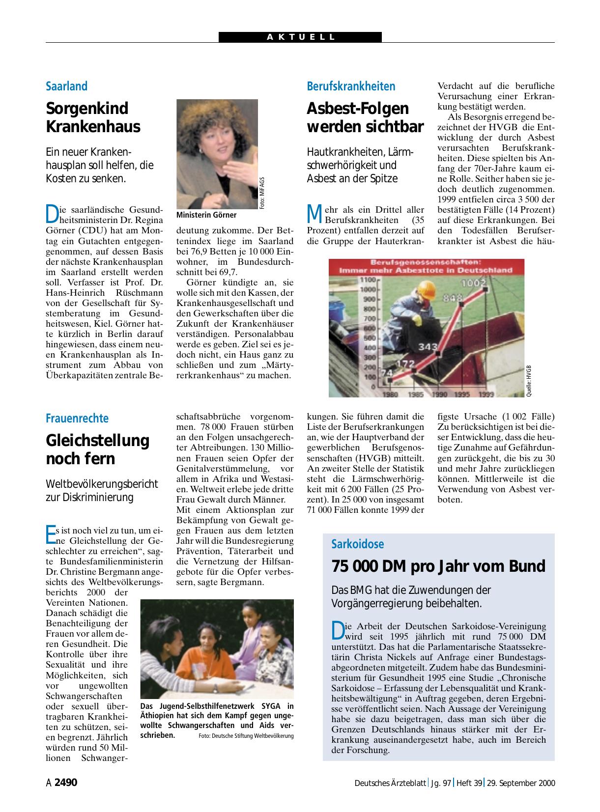 Vorschauseite 1: Saarland: Sorgenkind Krankenhaus