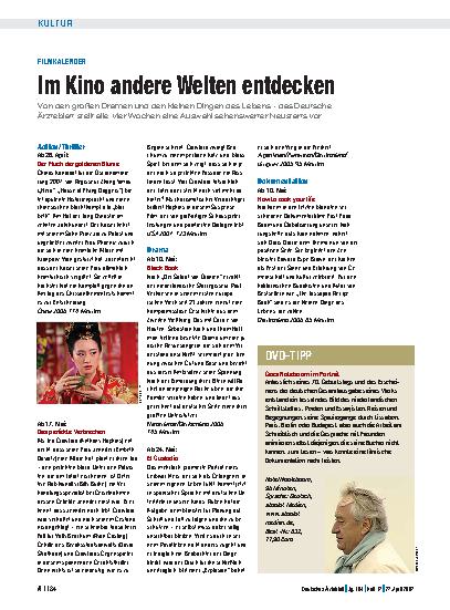 Vorschauseite 1: Filmkalender: Im Kino andere Welten entdecken