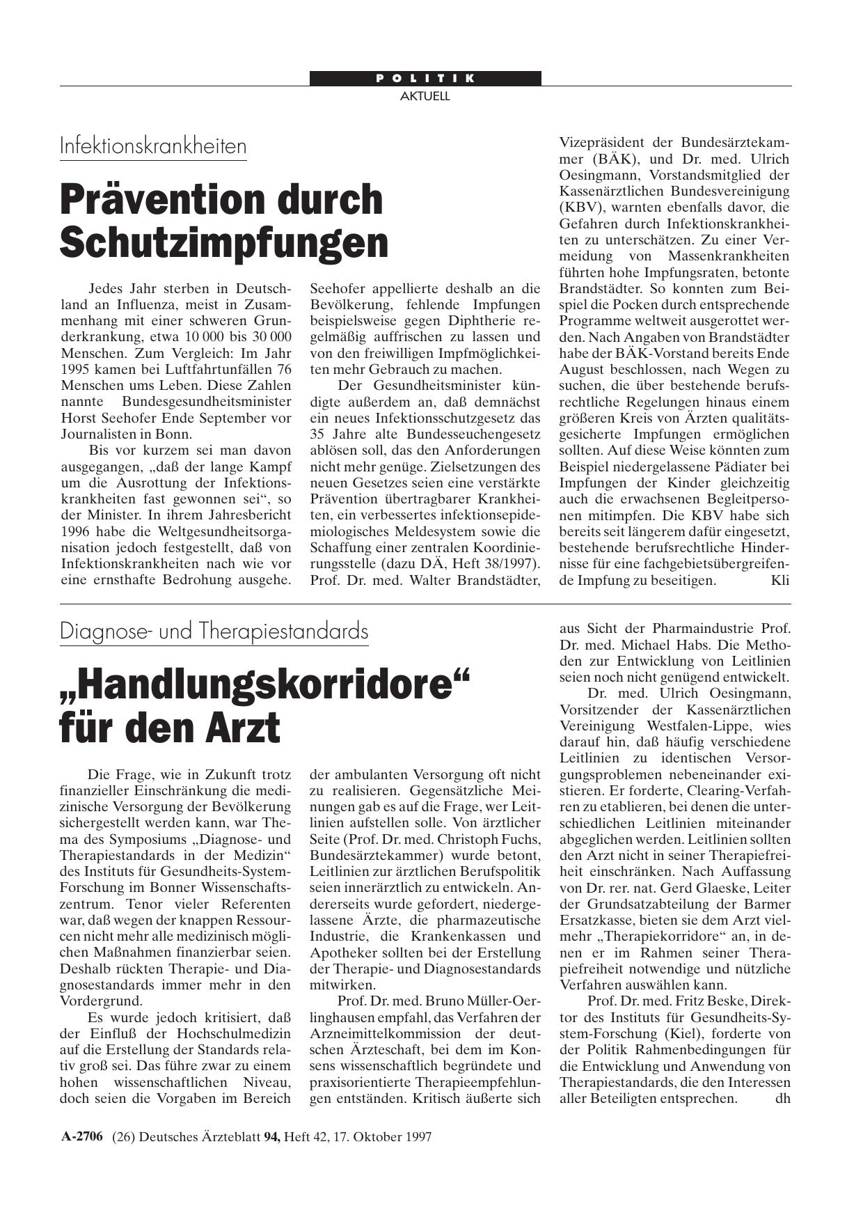 Vorschauseite 1: Infektionskrankheiten: Prävention durch Schutzimpfungen