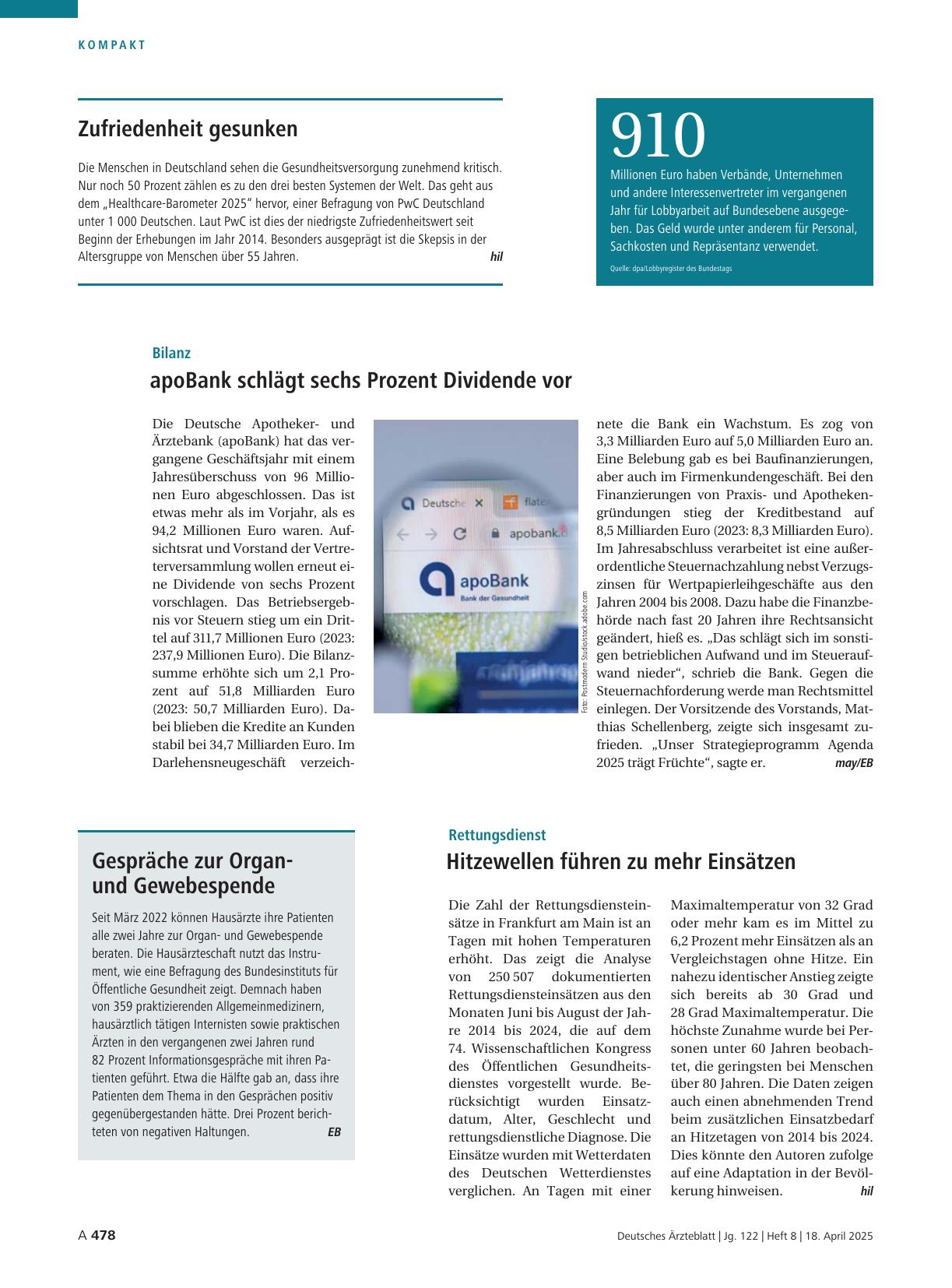 Vorschauseite 1: Gespräche zur Organund Gewebespende