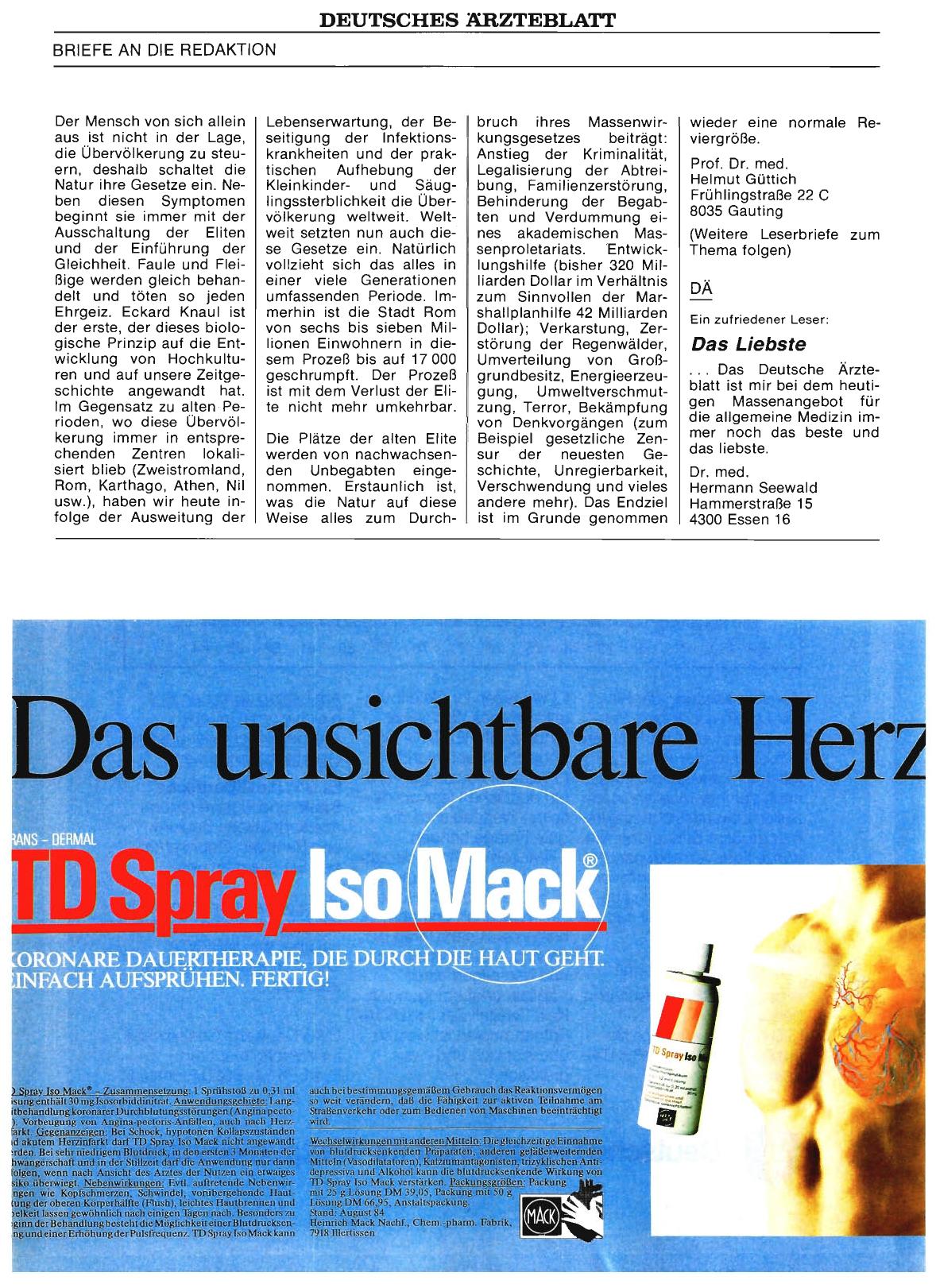 Vorschauseite 1: DÄ: Das Liebste