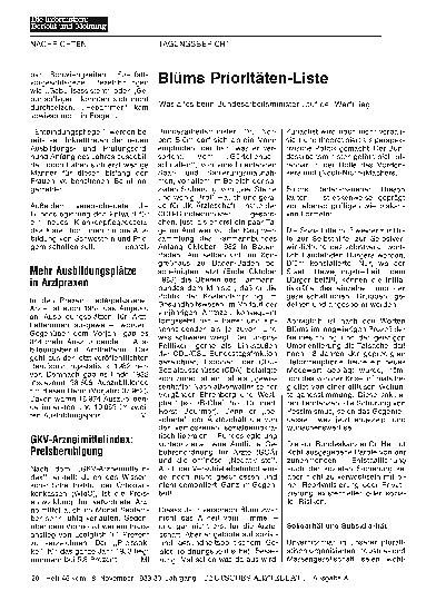 Vorschauseite 1: GKV-Arzneimittelindex: Preisberuhigung