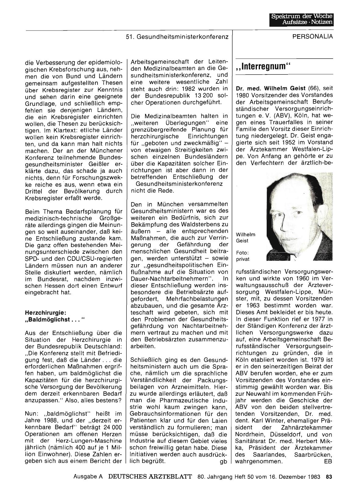 Vorschauseite 1: „Interregnum“