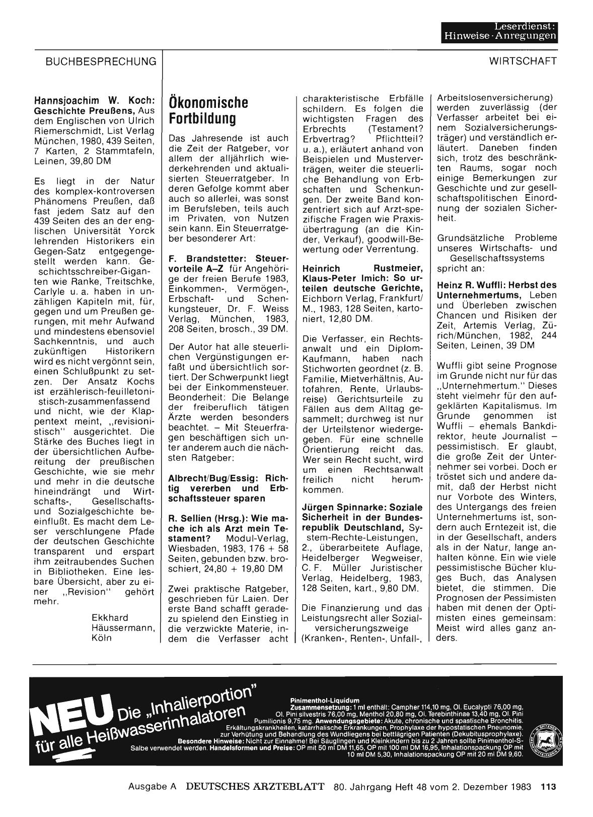 Vorschauseite 1: Ökonomische Fortbildung