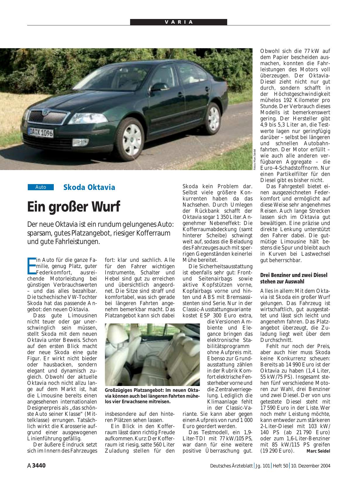 Vorschauseite 1: Skoda Oktavia: Ein großer Wurf