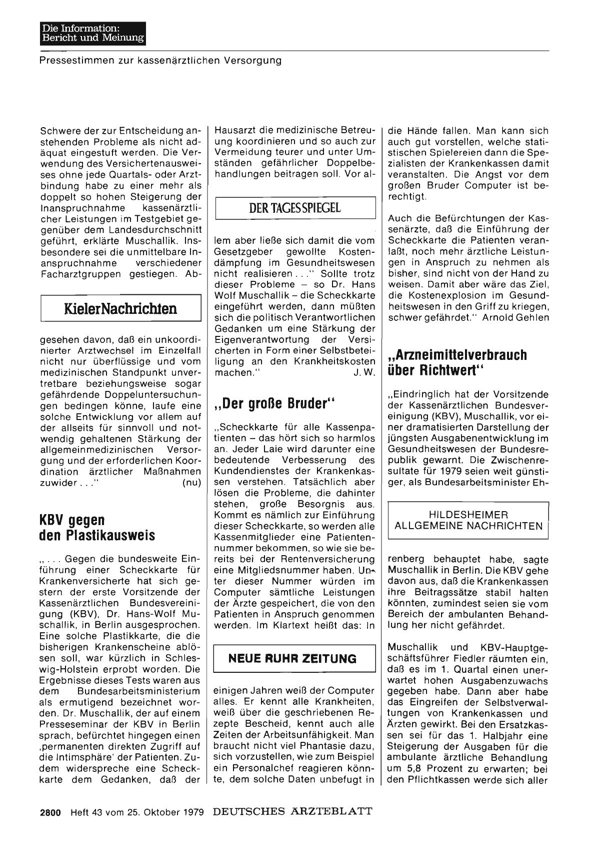 Vorschauseite 1: „Der große Bruder“