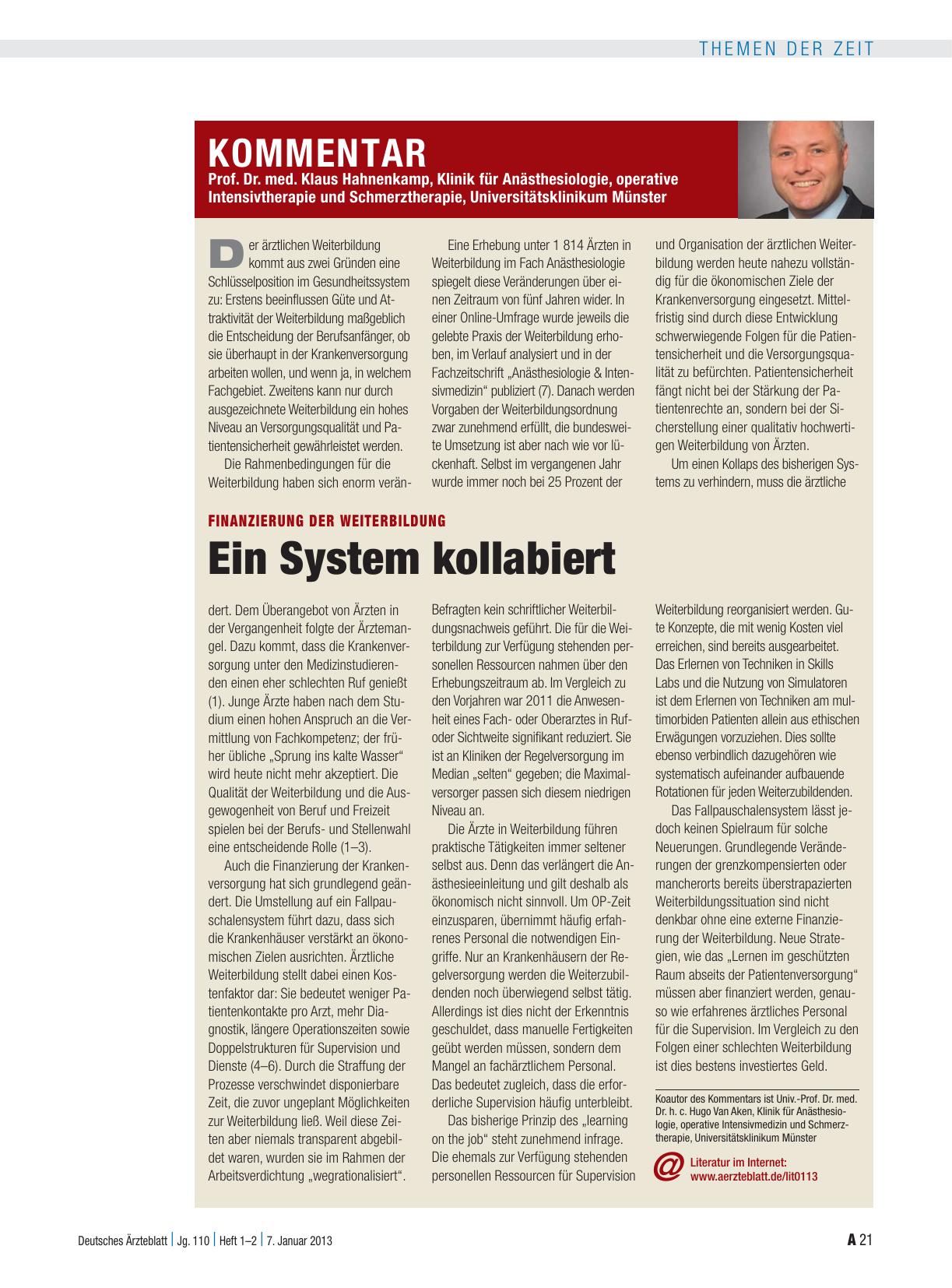 Vorschauseite 1: Finanzierung der Weiterbildung: Ein System kollabiert