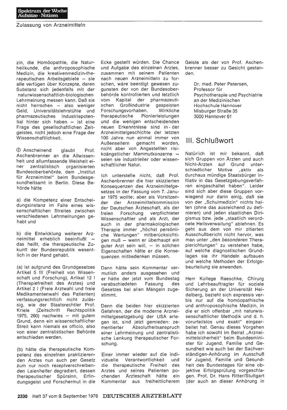 Vorschauseite 1: Unordnung statt Neuordnung: III. Schlußwort