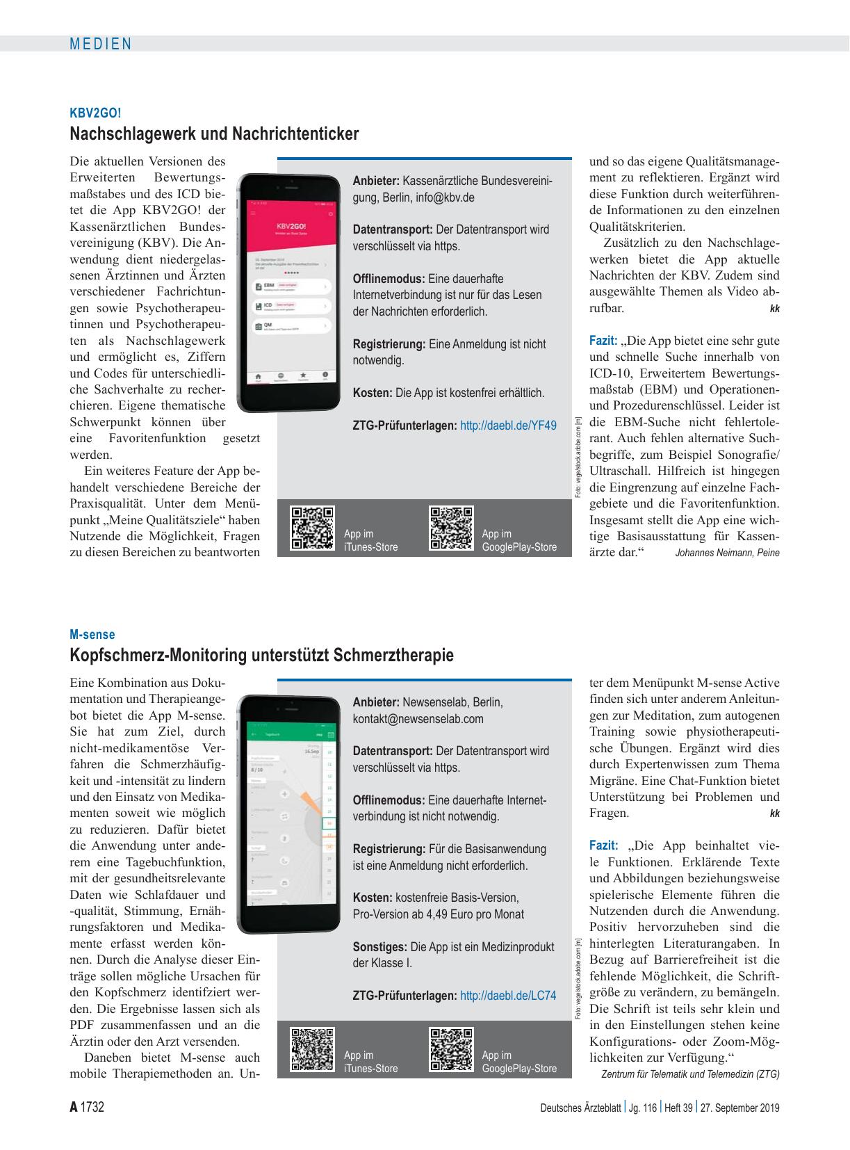 Vorschauseite 1: M-sense: Kopfschmerz-Monitoring unterstützt Schmerztherapie