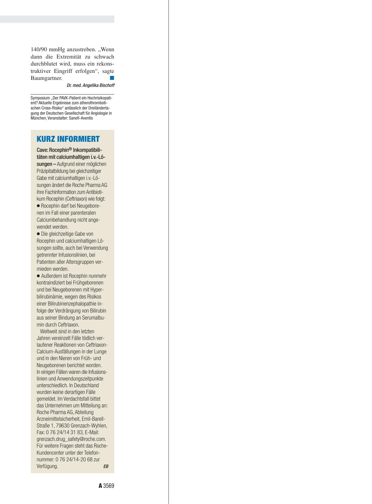 Vorschauseite 1: Kurz infomiert