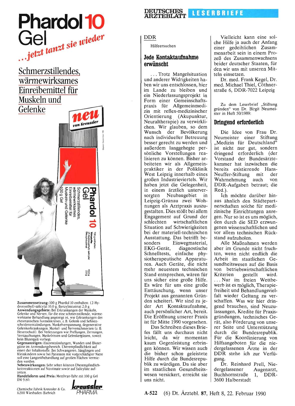Vorschauseite 1: DDR: Jede Kontaktaufnahme erwünscht