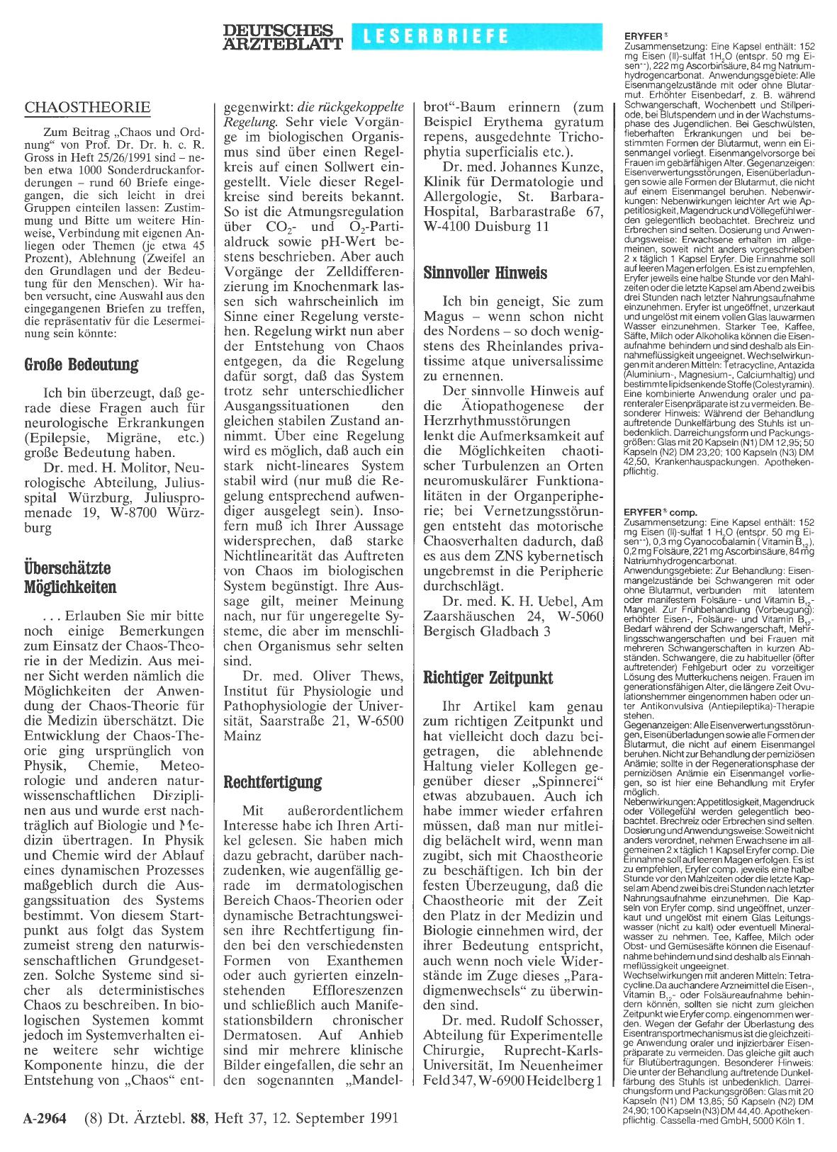 Vorschauseite 1: CHAOSTHEORIE: Überschätzte Möglichkeiten