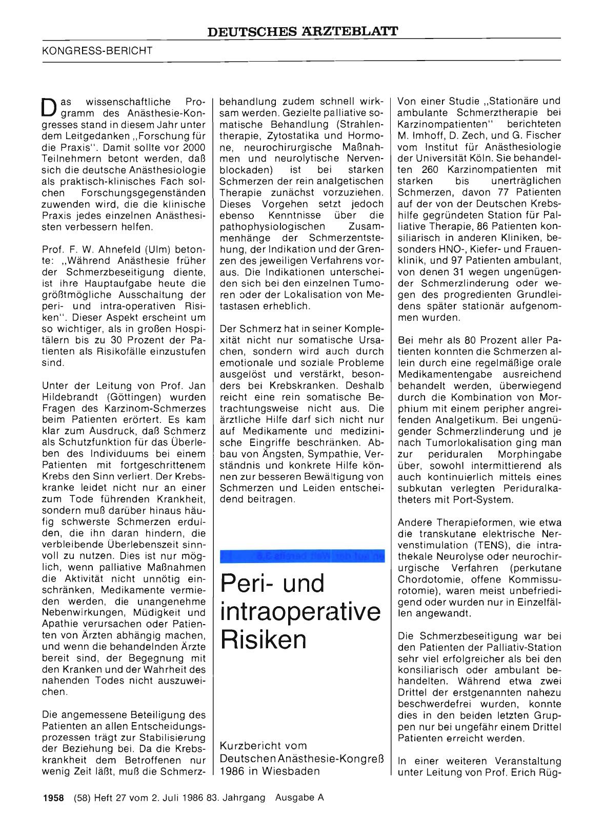 Vorschauseite 1: Periund intraoperative Risiken