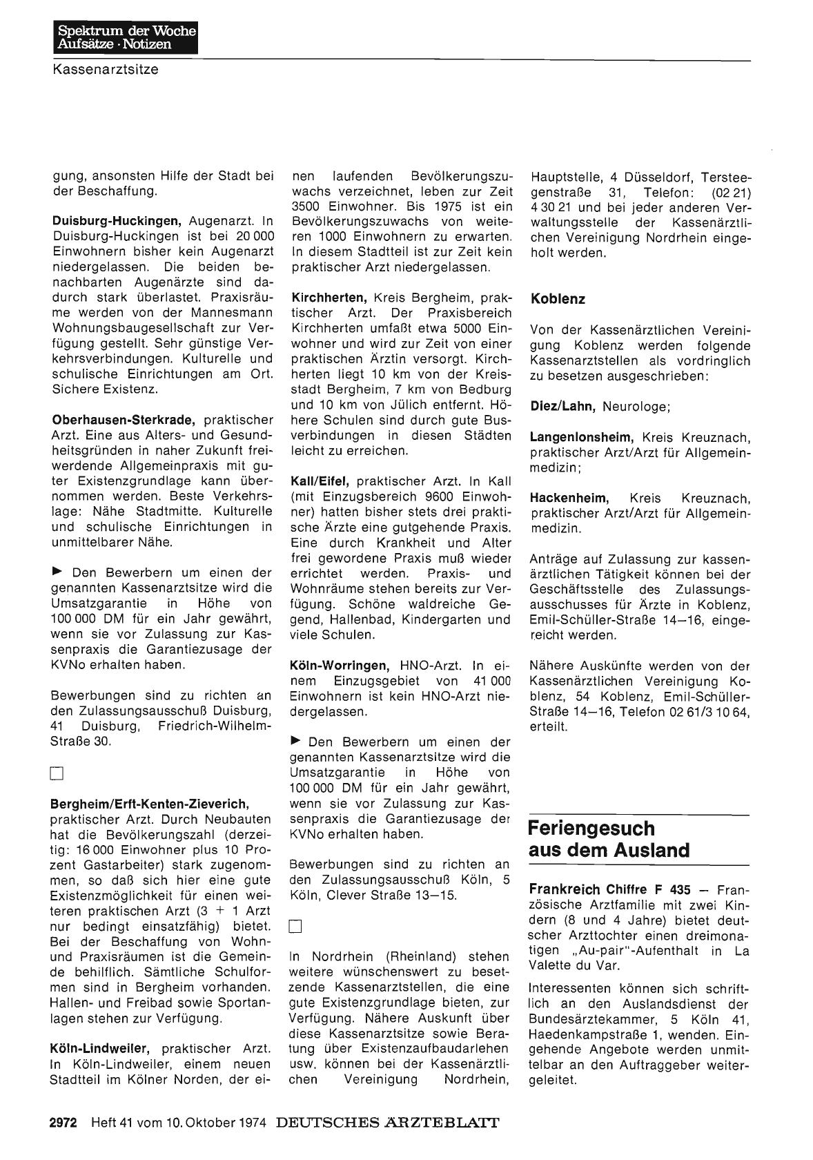 Vorschauseite 1: Feriengesuch aus dem Ausland