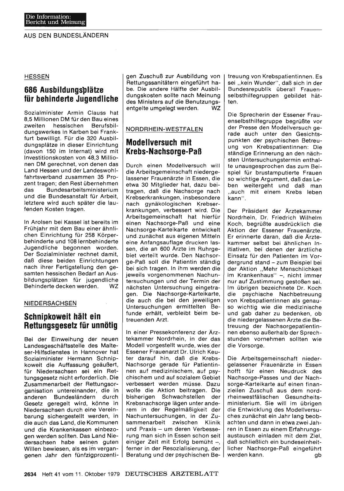 Vorschauseite 1: HESSEN: 686 Ausbildungsplätze für behinderte Jugendliche