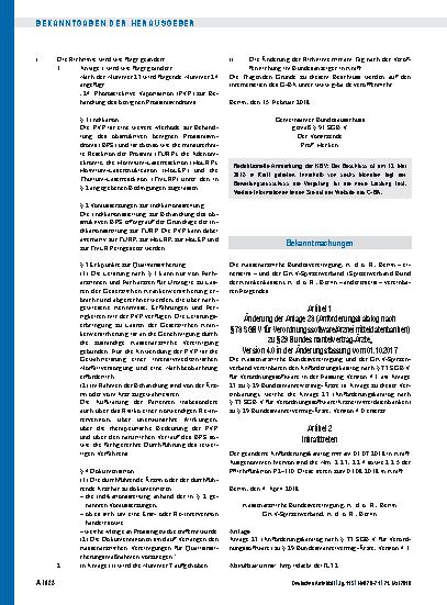 Vorschauseite 1: Artikel 1, Änderung der Anlage 23 zu § 29 Bundesmantelvertrag-Ärzte, Version 4. 0 in der Änderungsfassung vom 01. 10. 2017, Artikel 2, Inkrafttreten