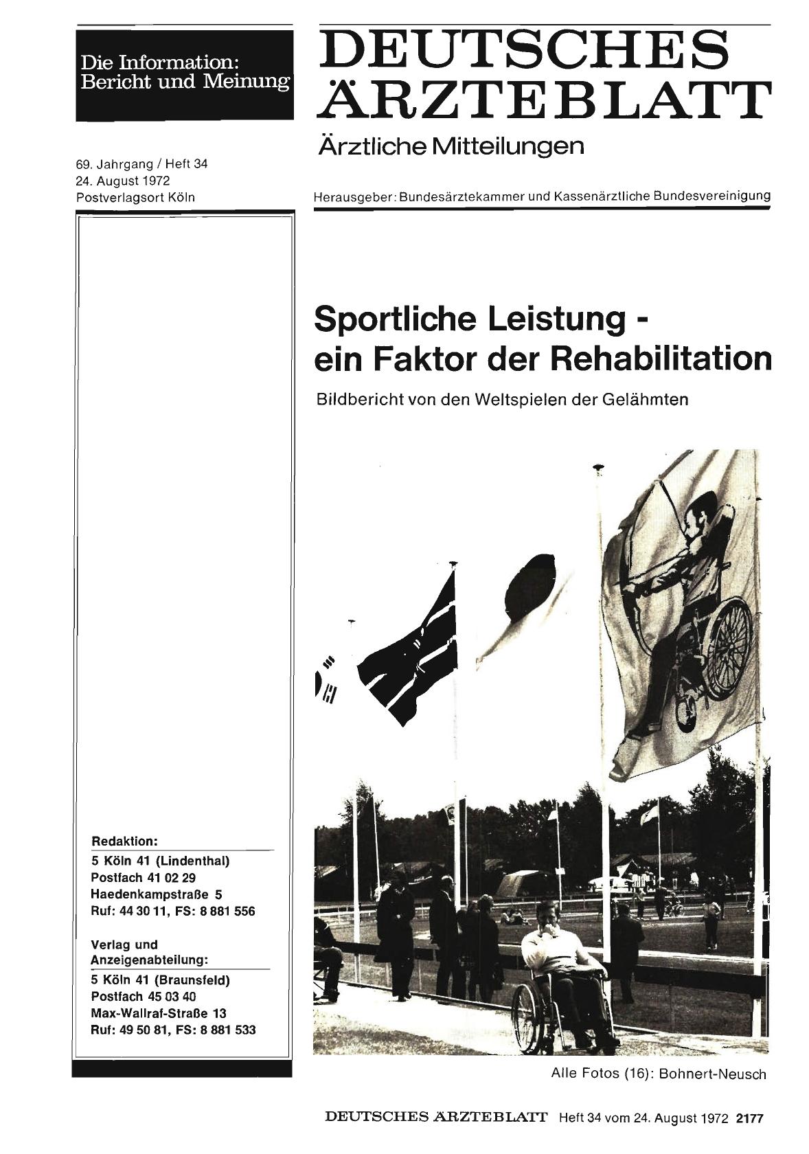 Vorschauseite 1: Sportliche Leistung - ein Faktor der Rehabilitation