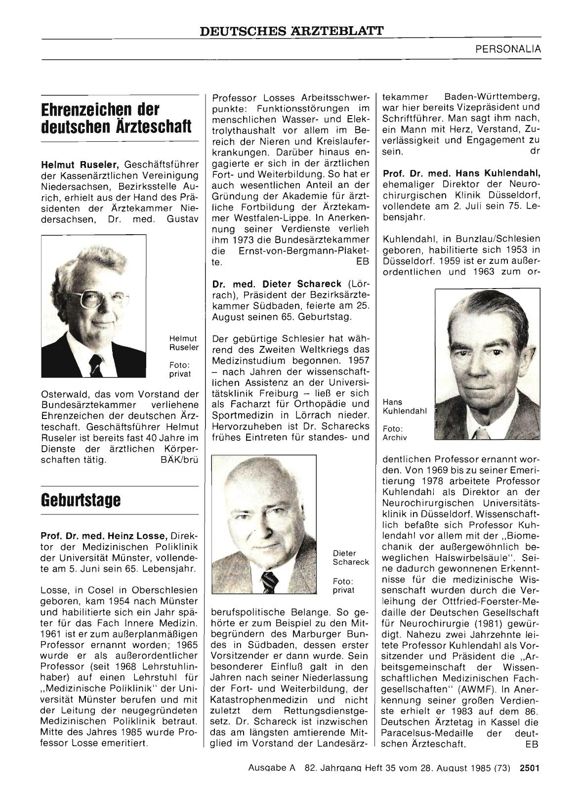 Vorschauseite 1: Geburtstage