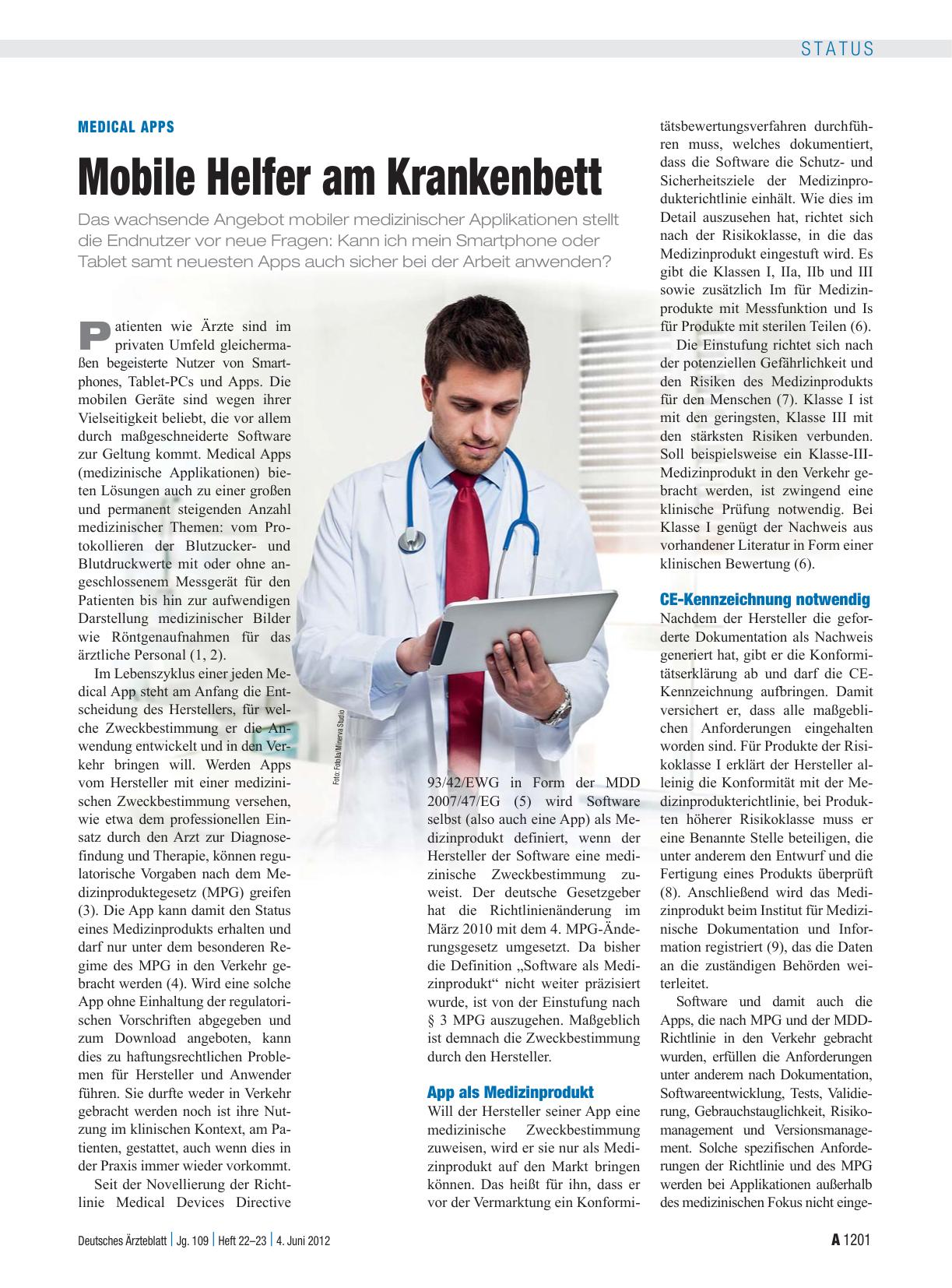 Vorschauseite 1: Medical Apps: Mobile Helfer am Krankenbett