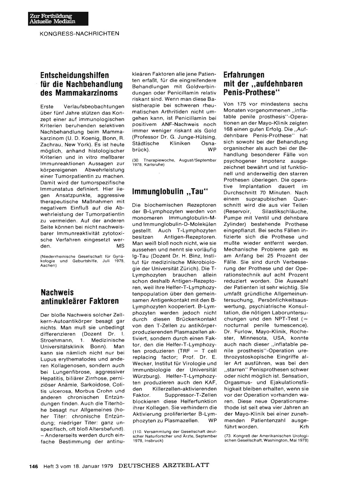 Vorschauseite 1: Erfahrungen mit der „aufdehnbaren Penis-Prothese“