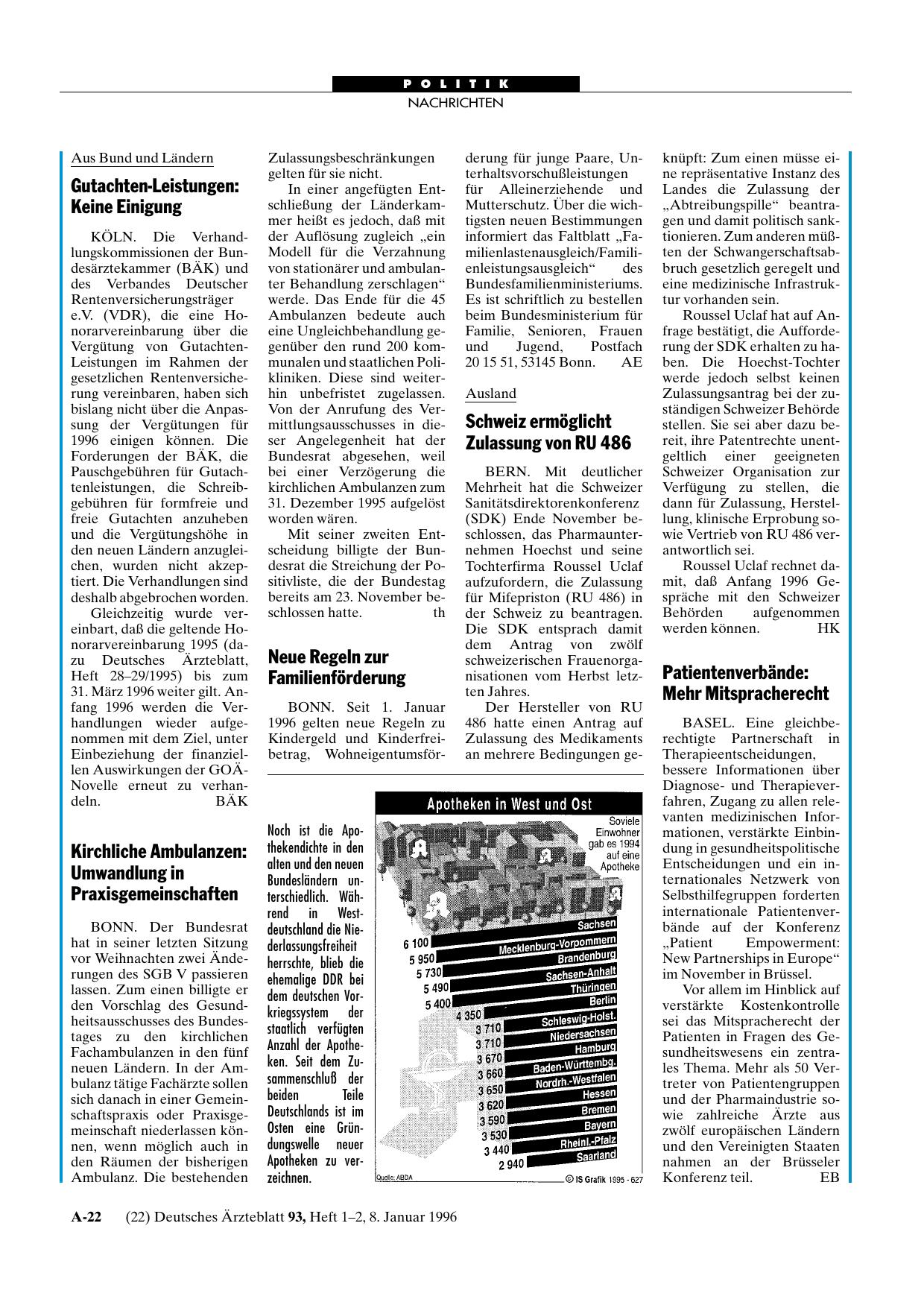 Vorschauseite 1: Gutachten-Leistungen: Keine Einigung