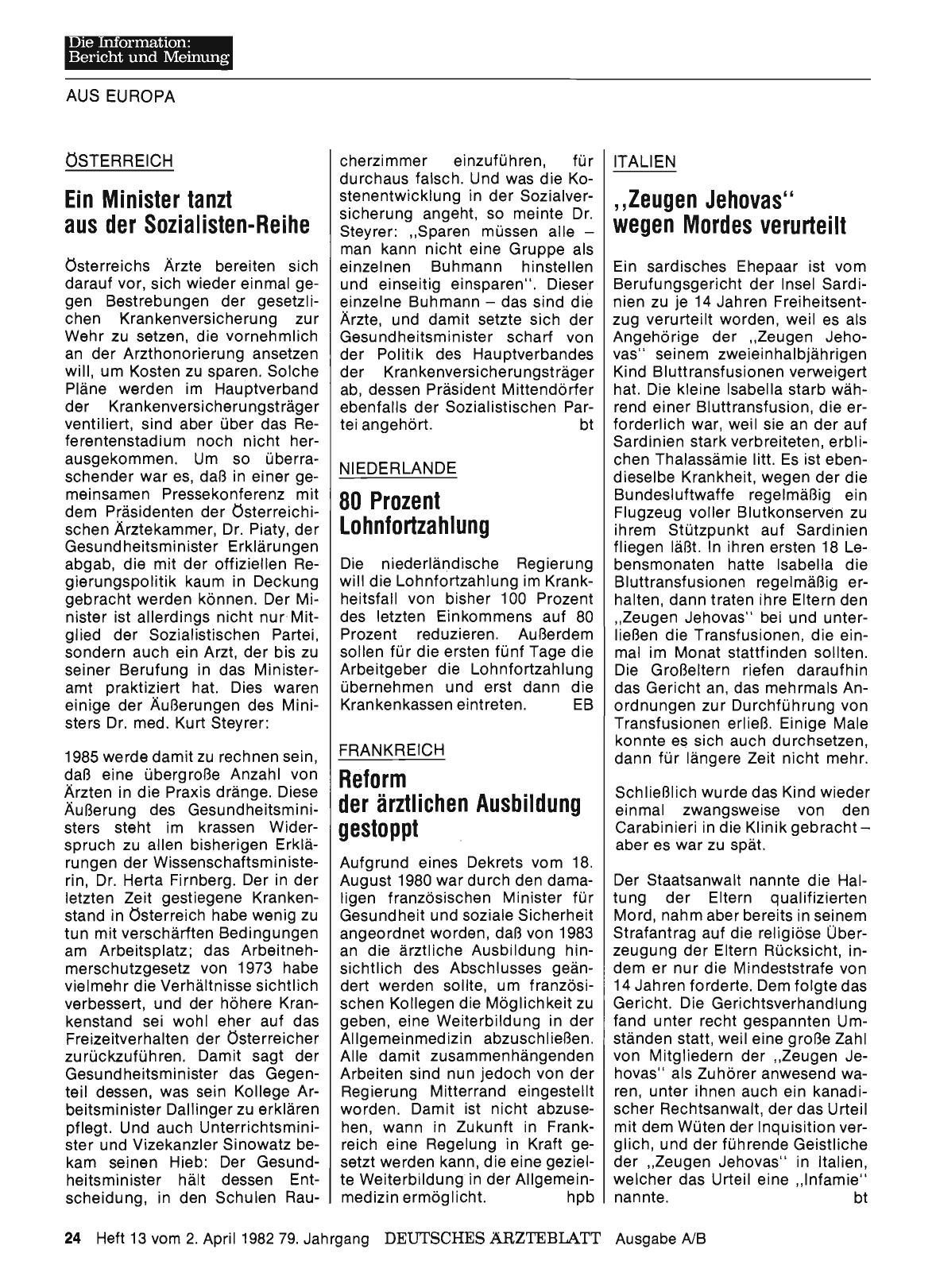 Vorschauseite 1: Österreich: Ein Minister tanzt aus der Sozialisten-Reihe