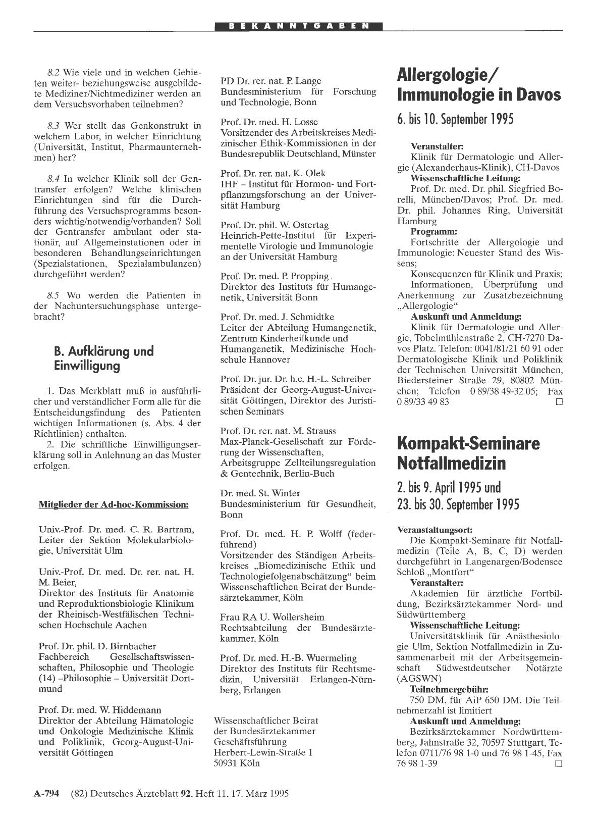 Vorschauseite 1: Kompakt-Seminare Notfallmedizin