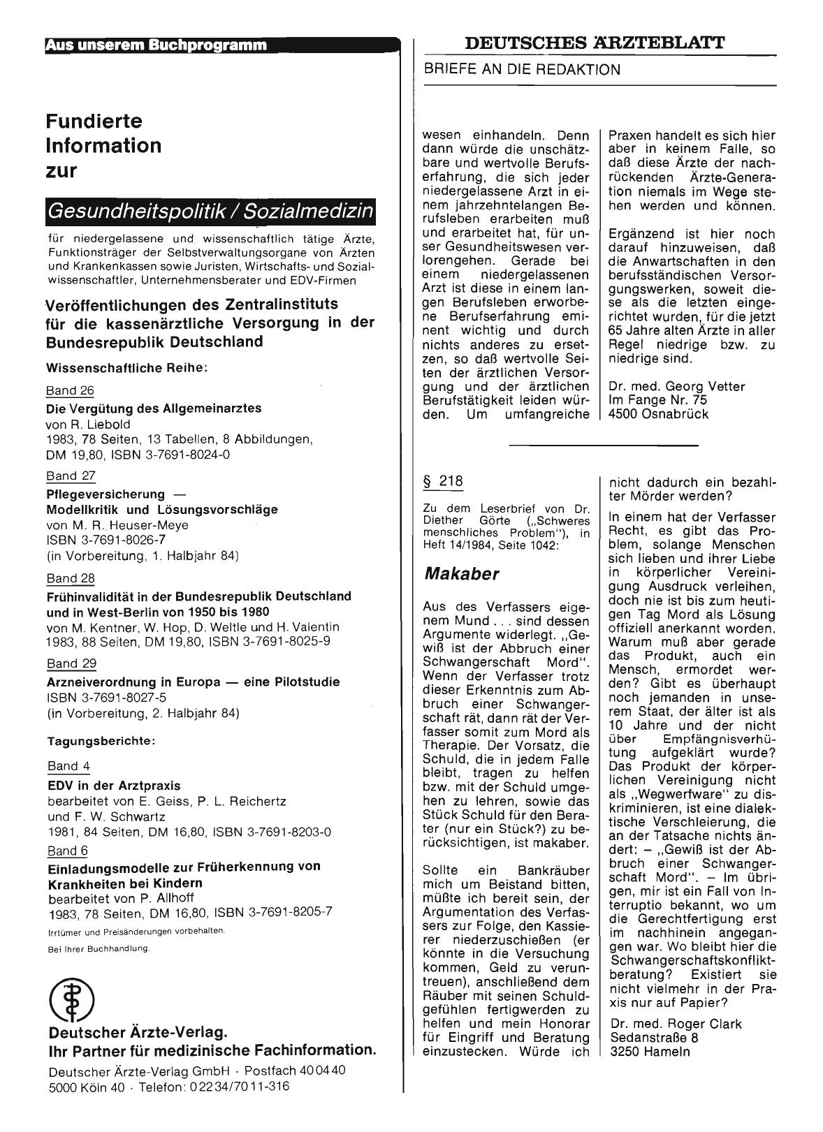 Vorschauseite 1: § 218: Makaber