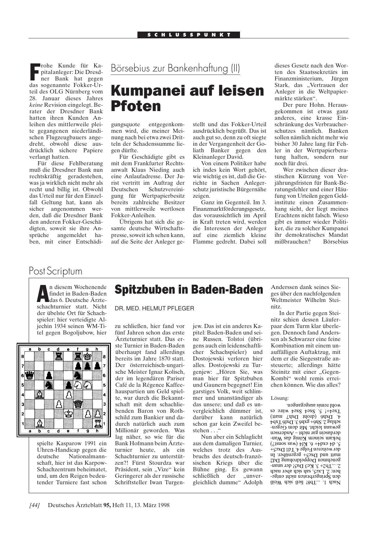 Vorschauseite 1: Börsebius zur Bankenhaftung (II): Kumpanei auf leisen Pfoten