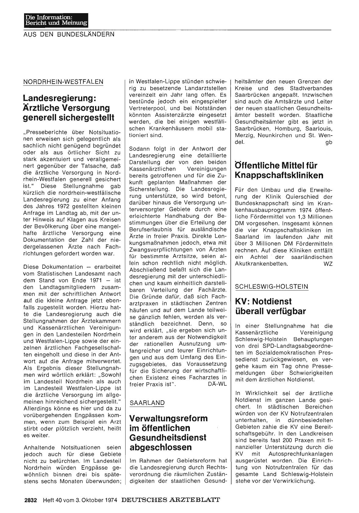 Vorschauseite 1: Schleswig-Holstein: KV: Notdienst überall verfügbar