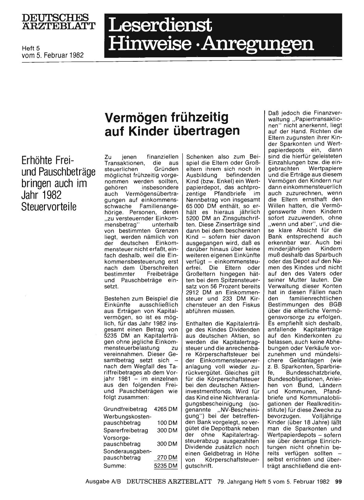 Vorschauseite 1: Vermögen frühzeitig auf Kinder übertragen