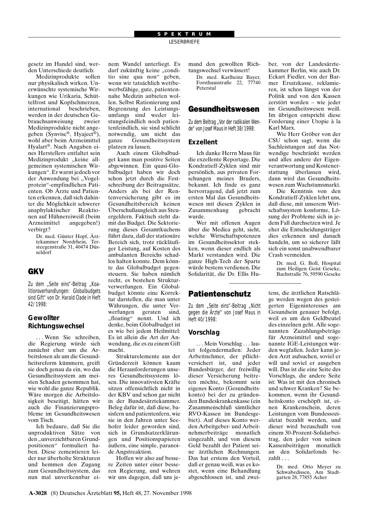 Vorschauseite 1: Gesundheitswesen: Exzellent
