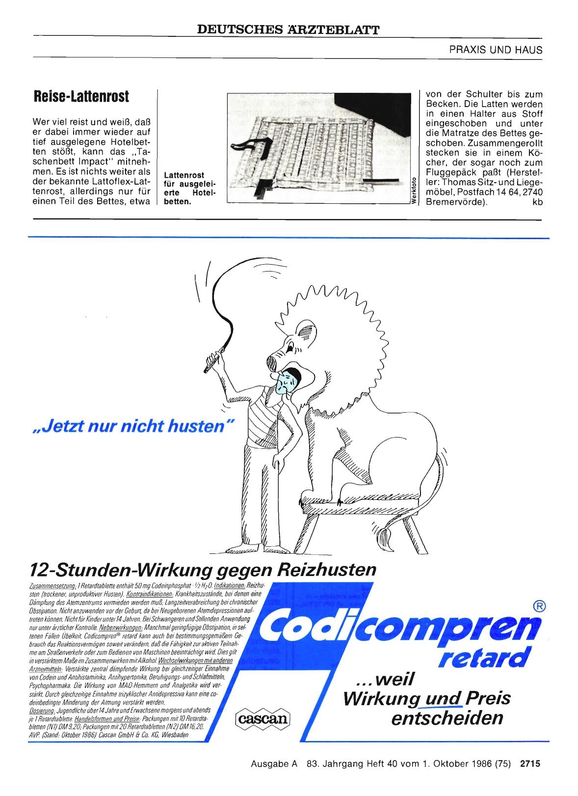 Vorschauseite 1: Reise-Lattenrost