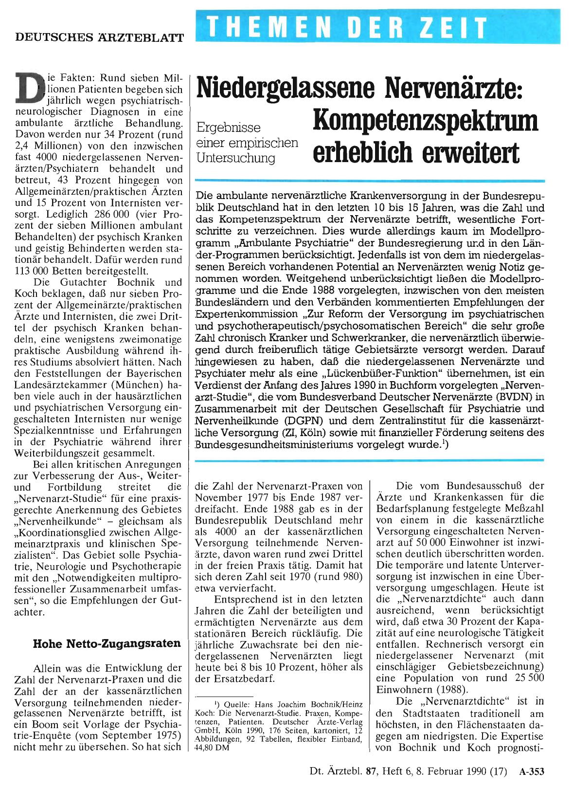 Vorschauseite 1: Niedergelassene Nervenärzte: Kompetenzspektrum erheblich erweitert