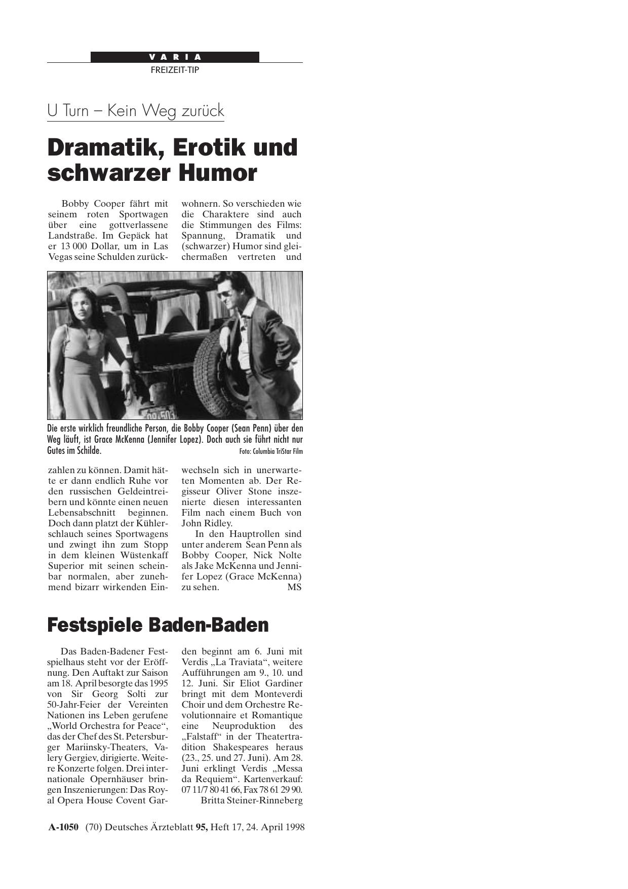 Vorschauseite 1: Festspiele Baden-Baden
