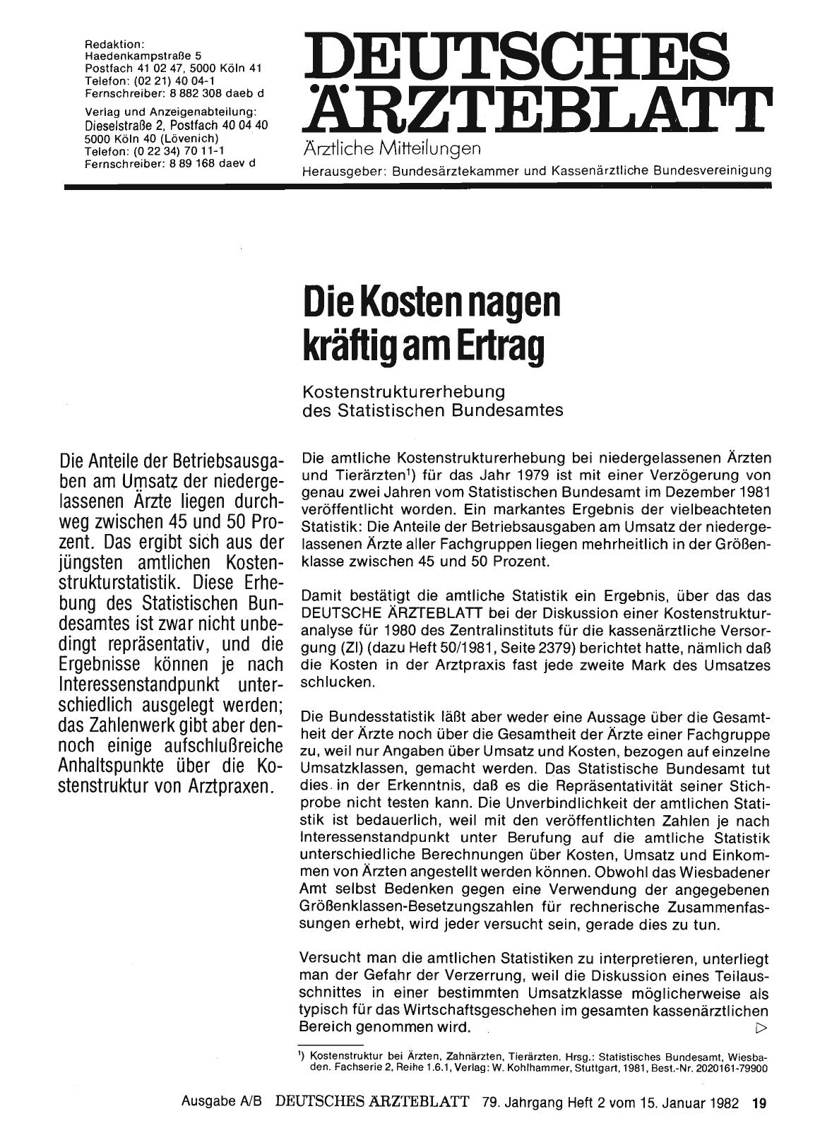 Vorschauseite 1: Die Kosten nagen kräftig am Ertrag