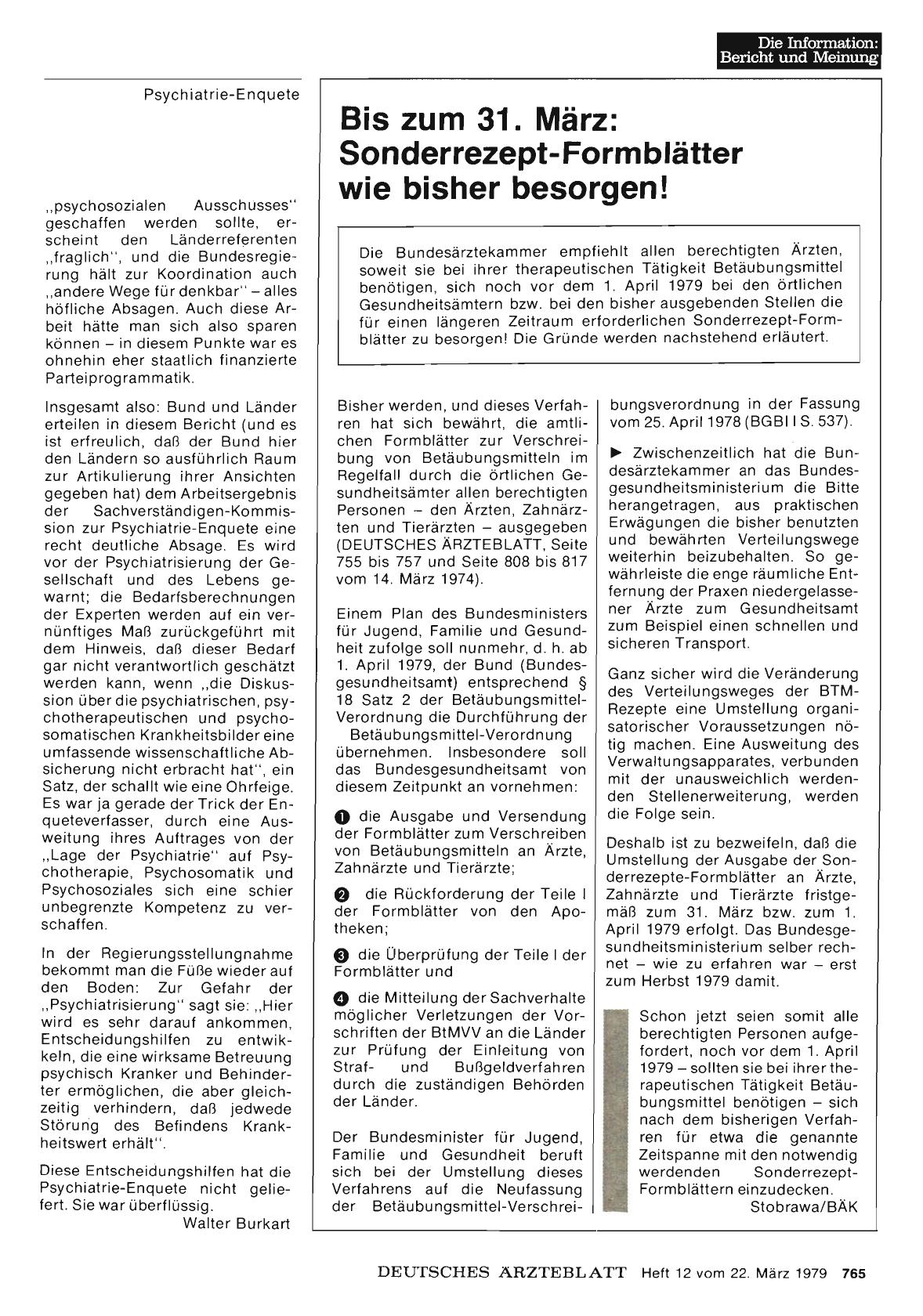 Vorschauseite 1: Bis zum 31. März: Sonderrezept-Formblätter wie bisher besorgen!